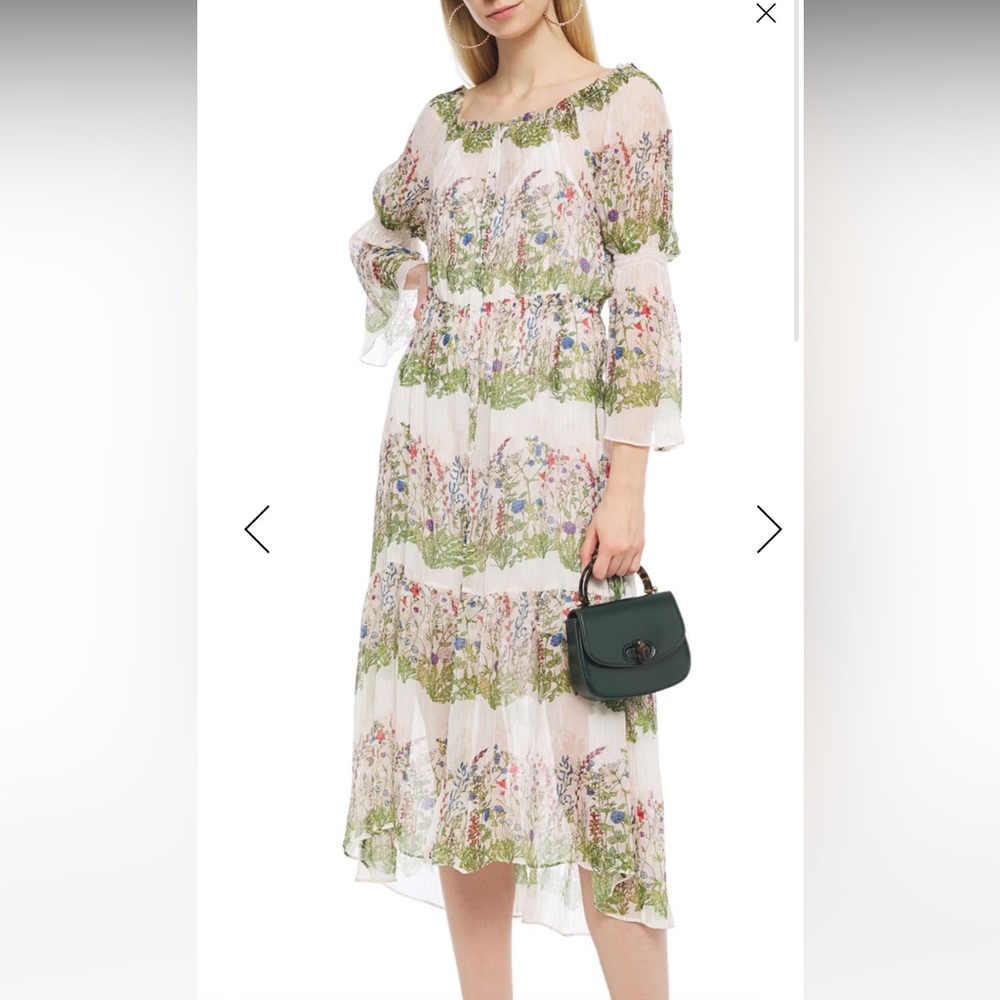 Maje sheer floral dress